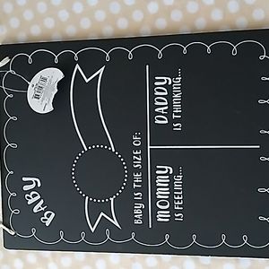 Chalk Board Monthly Pregnancy Tracker EUC